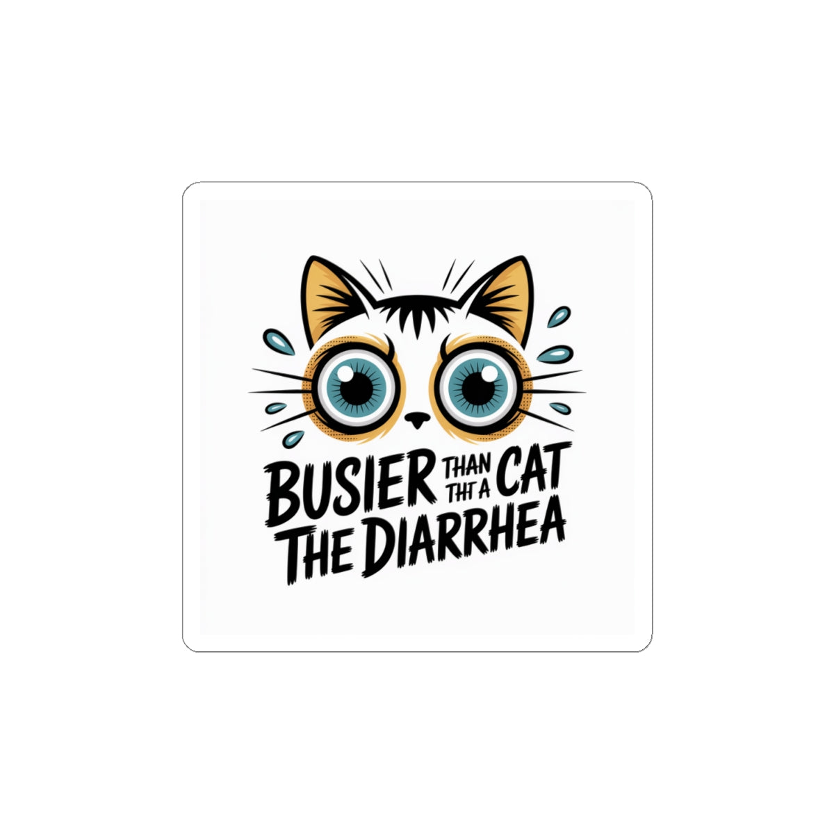 Funny cat stickers