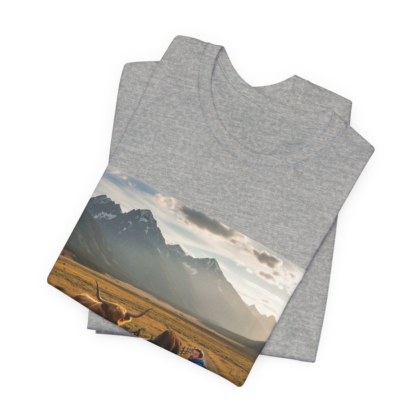 Chased by a Buffalo tee | cute sarcasm shirt, friendly sarcasm design