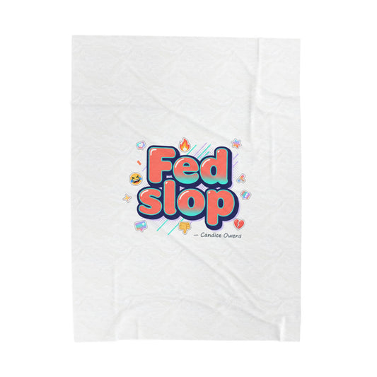Fed Slop Phrase Blanket | Gen-Z Slang, Internet Lingo, Meme Typography