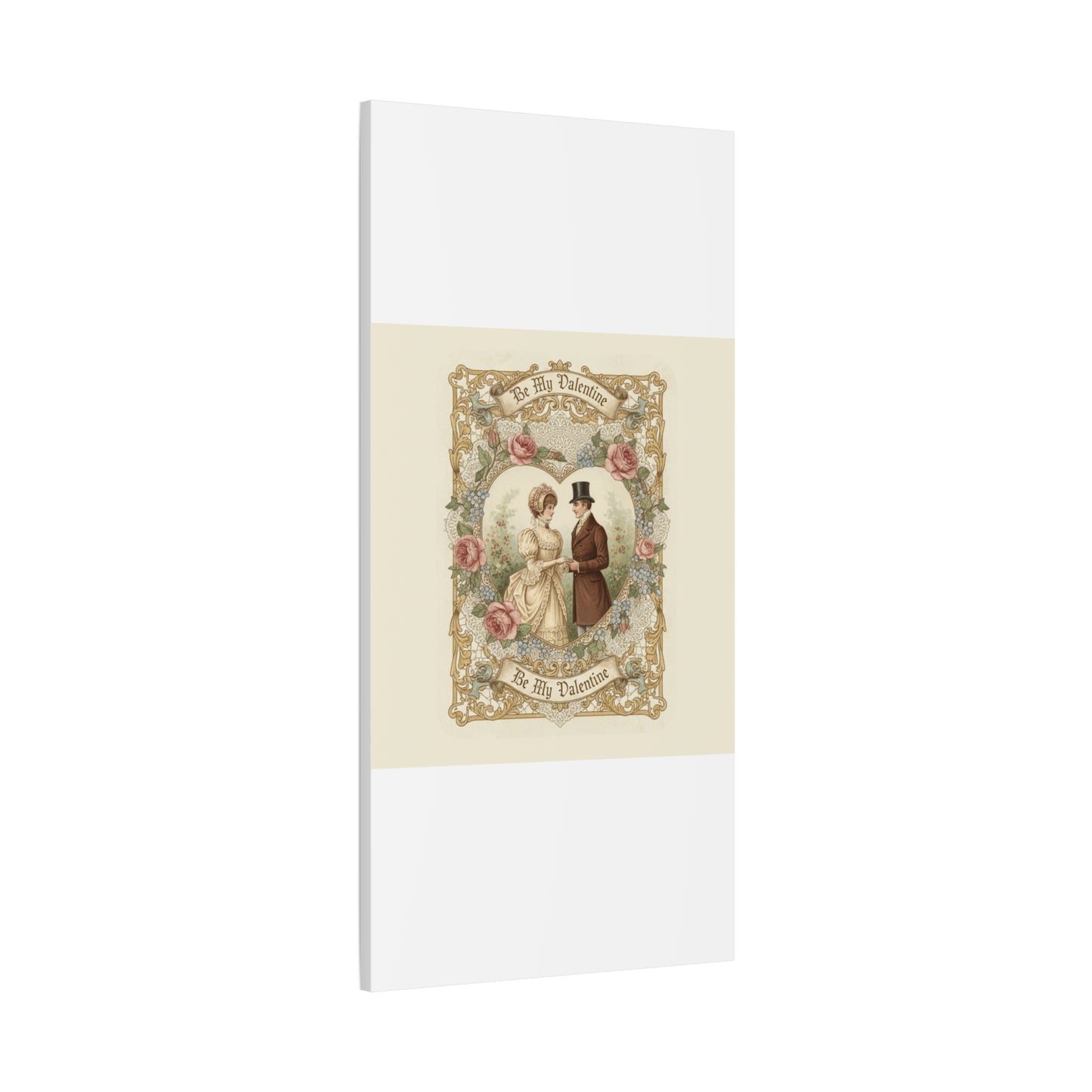 Victorian Valentine Print Canvas | Retro Americana, Vintage Romance