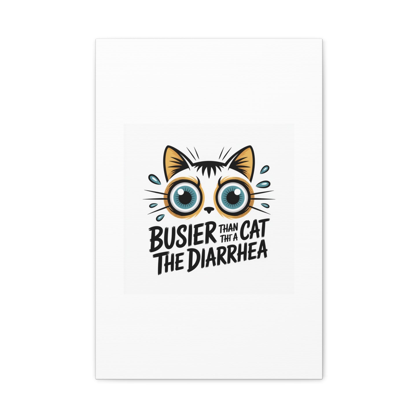 Humorous Cat  Canvas Wall Art
