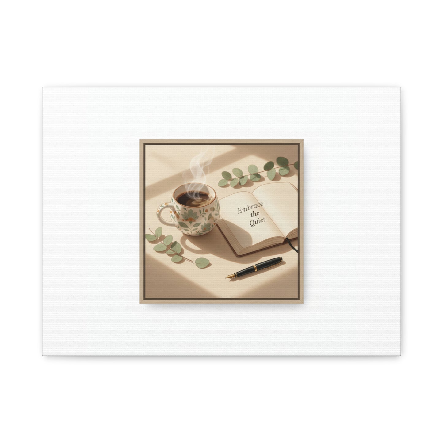 embrace the quiet canvas | morning routine art, sunrise decor