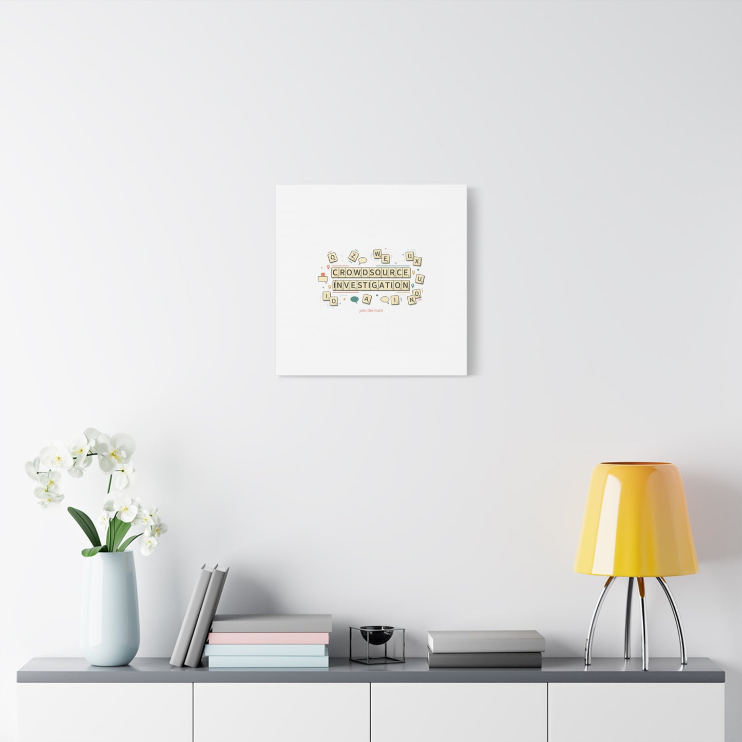 Crowdsource Investigation Canvas | Pixel Art, Gaming UI Wall Art