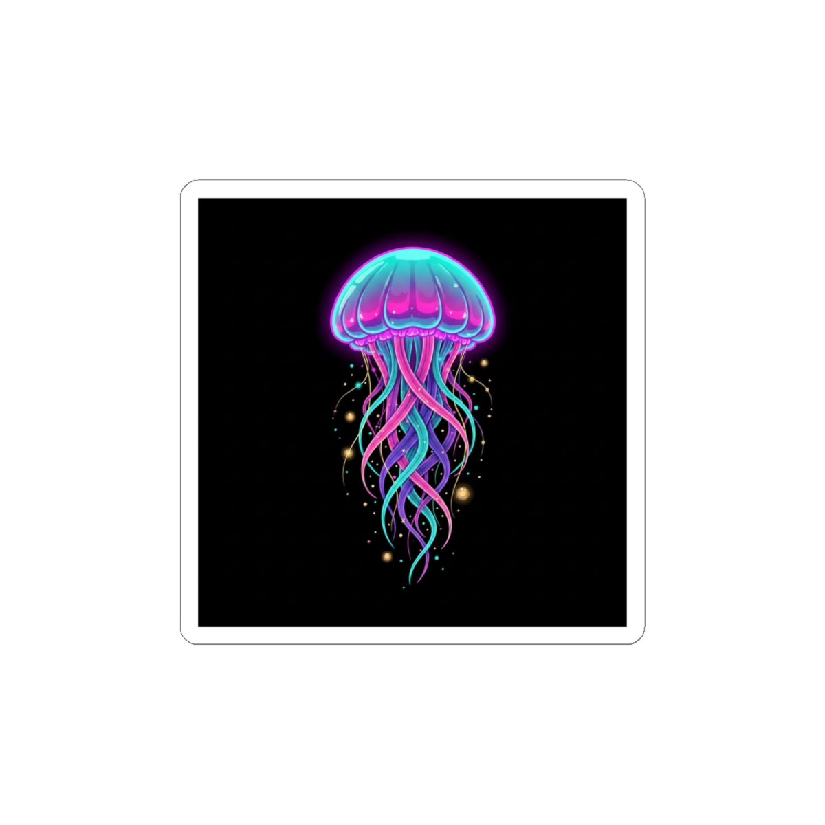 Neon Jellyfish Sticker