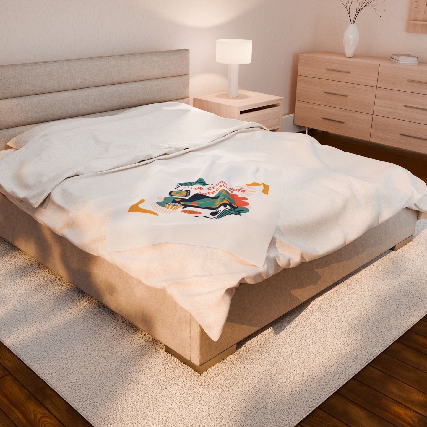 True Crime Sofa Detective Velveteen Plush Blanket