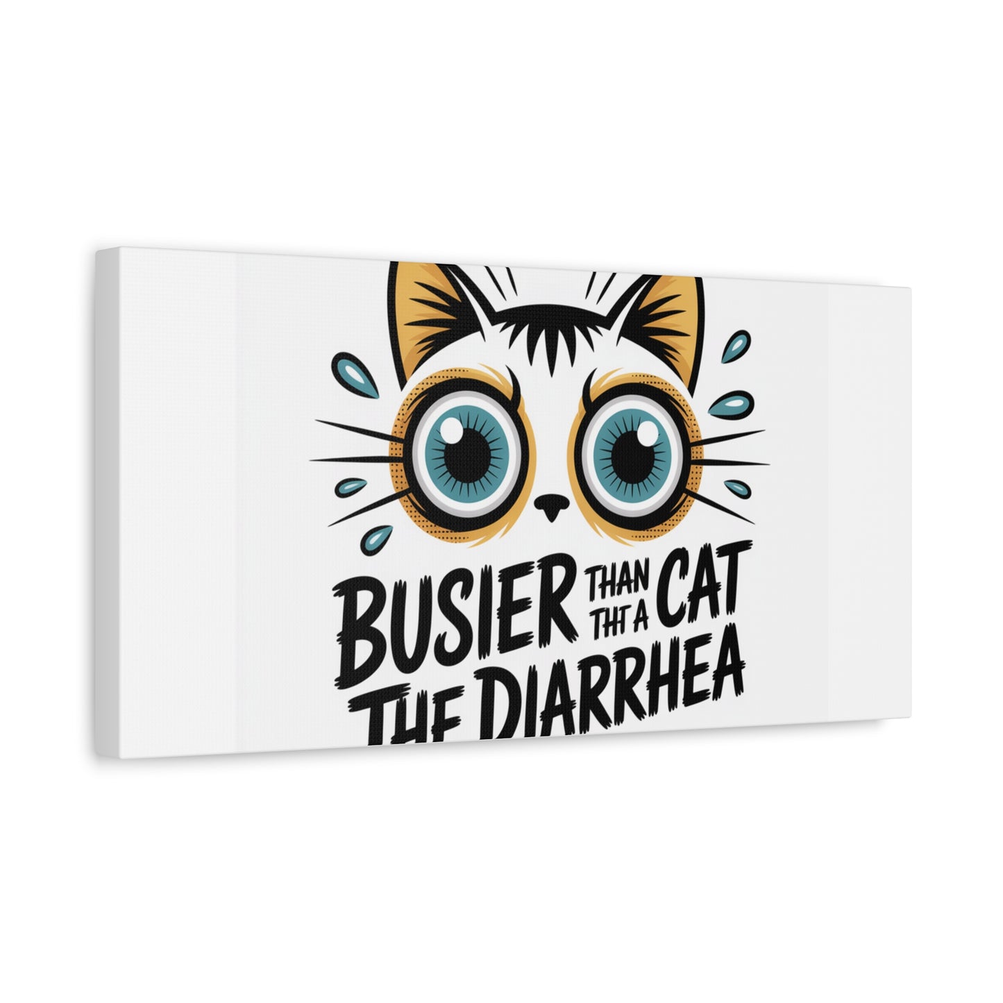 Humorous Cat  Canvas Wall Art