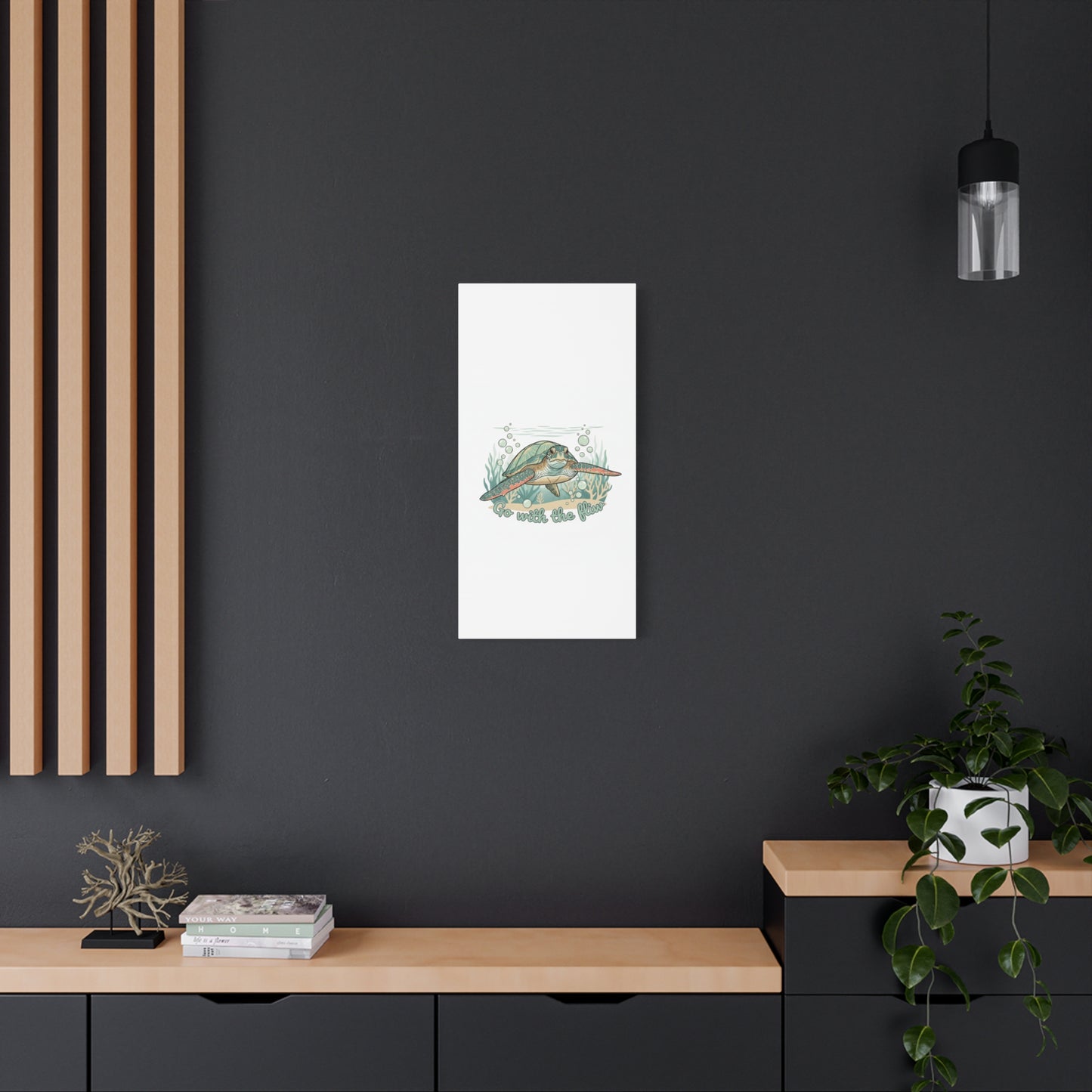 Go with the Flow Turtle Canvas
