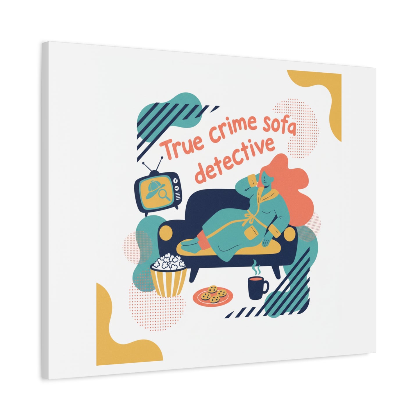 True Crime Sofa Detective Canvas