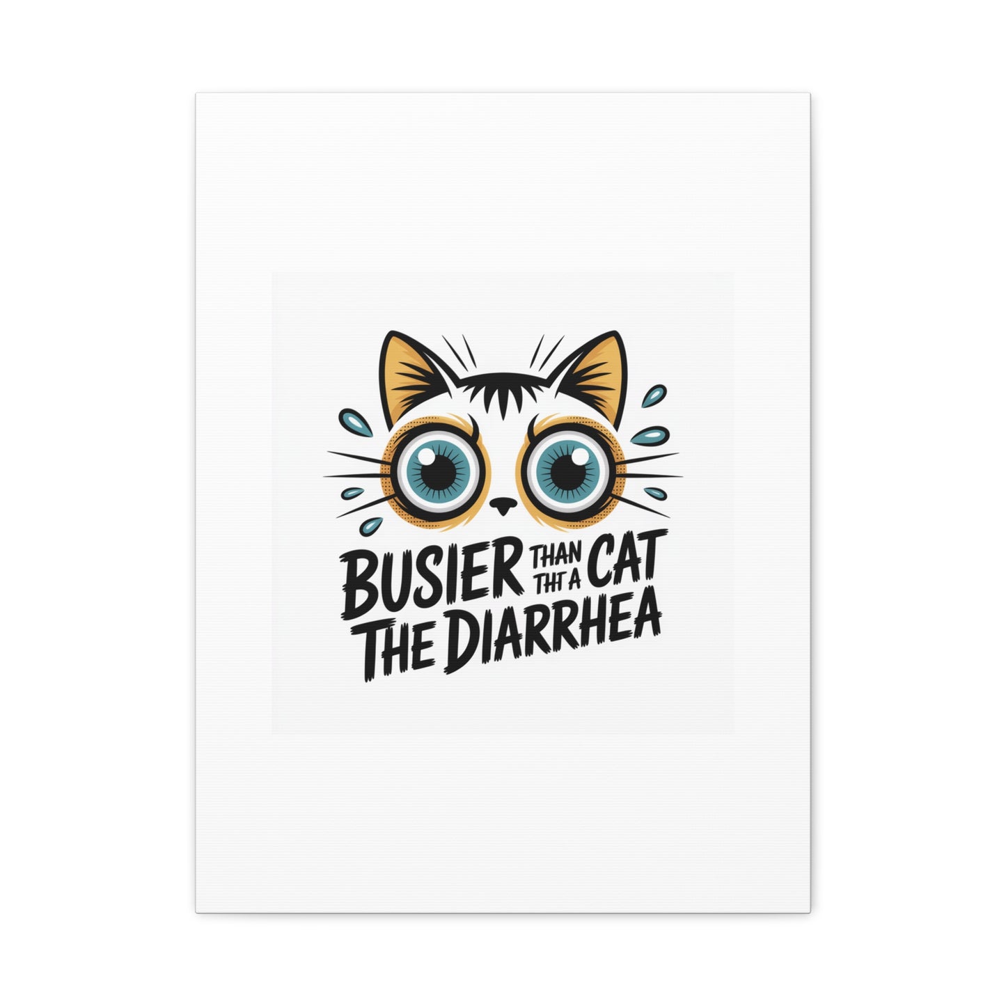Humorous Cat  Canvas Wall Art