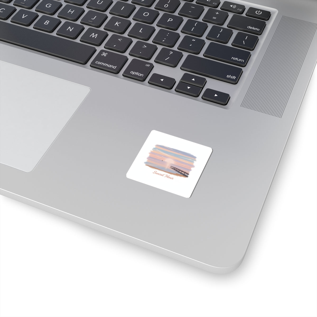 Sunset Hour Sticker | Quiet Luxury, Minimal Gold Accents