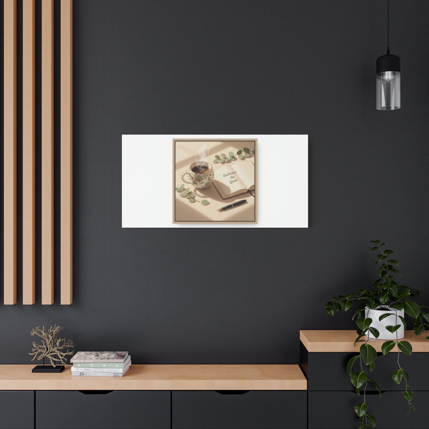 embrace the quiet canvas | morning routine art, sunrise decor
