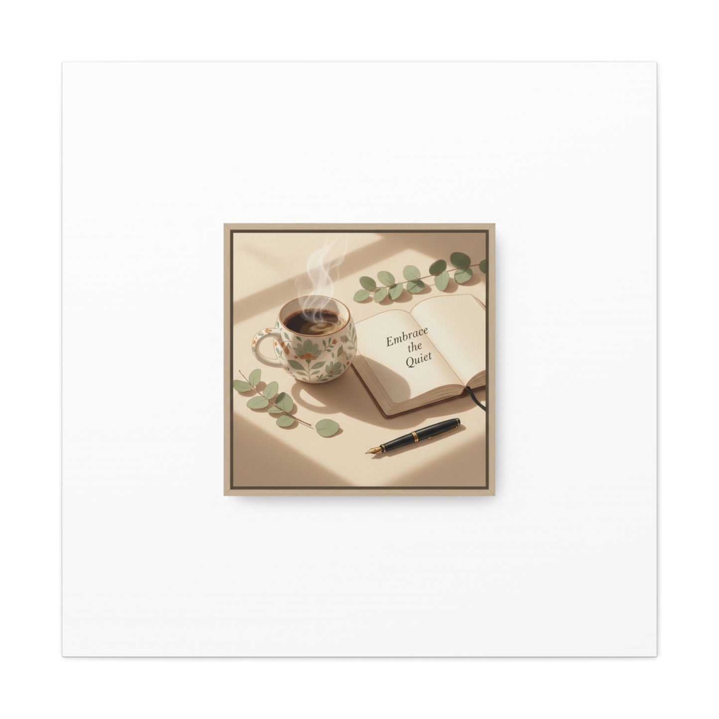 embrace the quiet canvas | morning routine art, sunrise decor