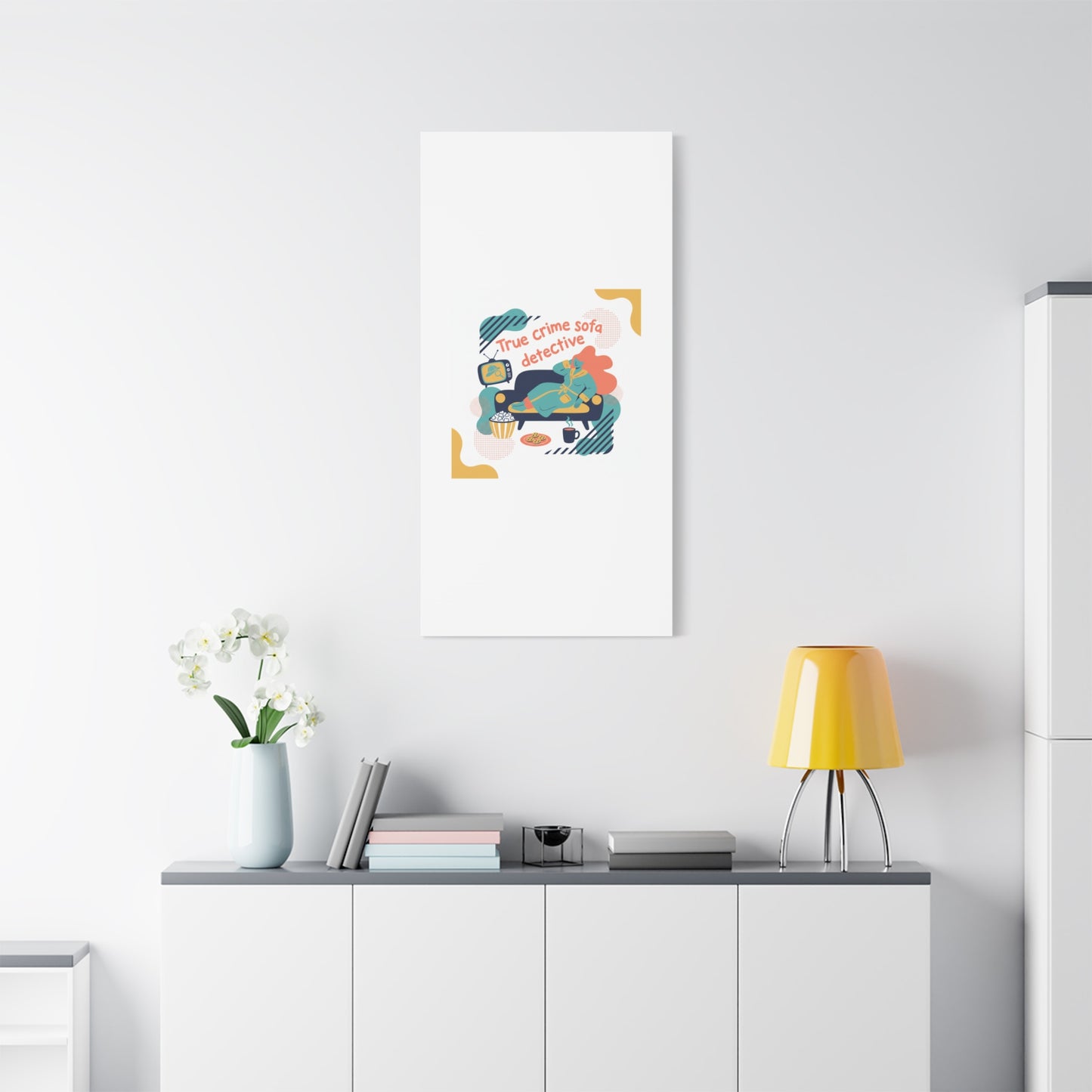 True Crime Sofa Detective Canvas