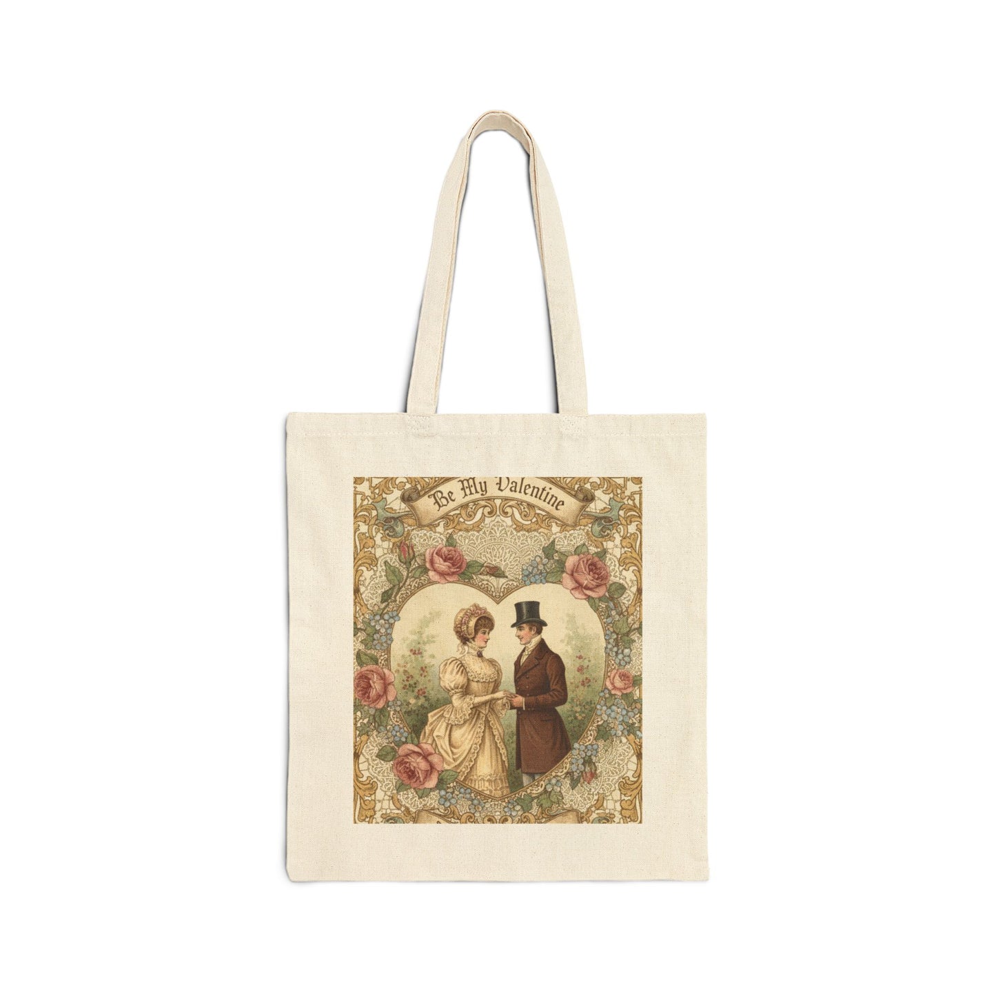 Vintage Americana Illustration Tote | Retro Diner Roadside, Weathered Cream