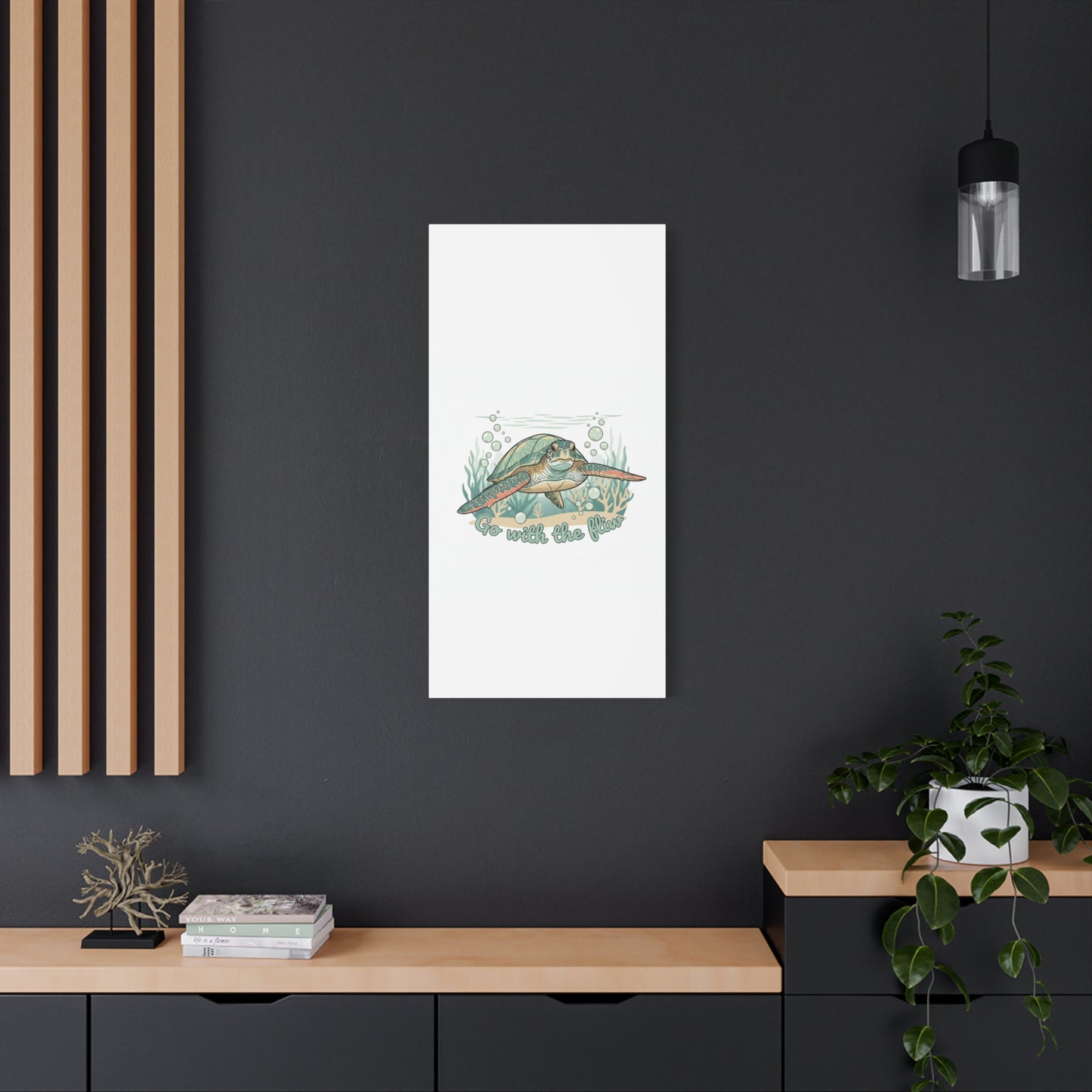 Go with the Flow Turtle Canvas