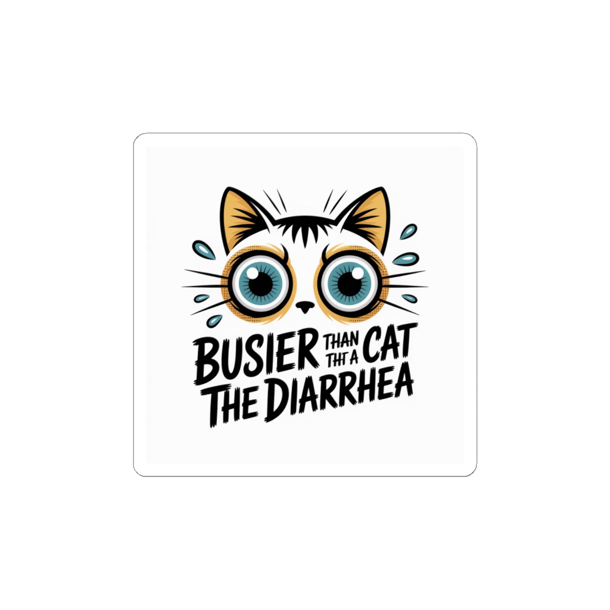 Funny cat stickers