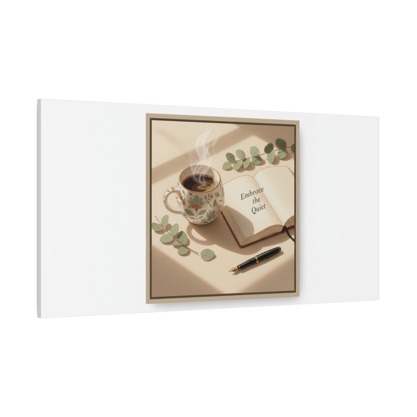 embrace the quiet canvas | morning routine art, sunrise decor