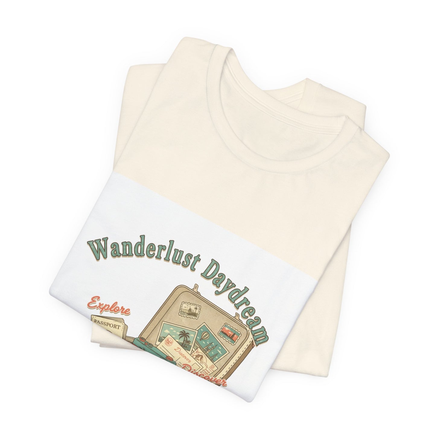 Wanderlust Daydreams Tee | retro travel stamp, postcard vintage tee