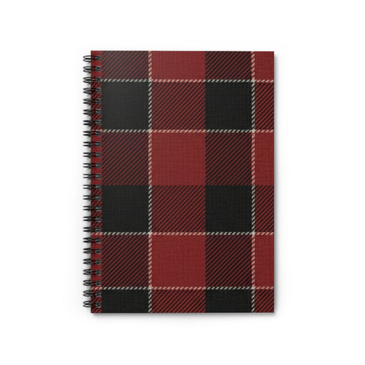 Red Buffalo Plaid Spiral Notebook – Ruled Lined Journal for Notes & Gifts