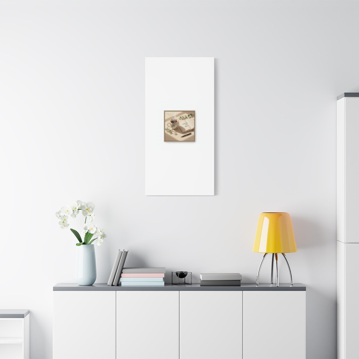 embrace the quiet canvas | morning routine art, sunrise decor