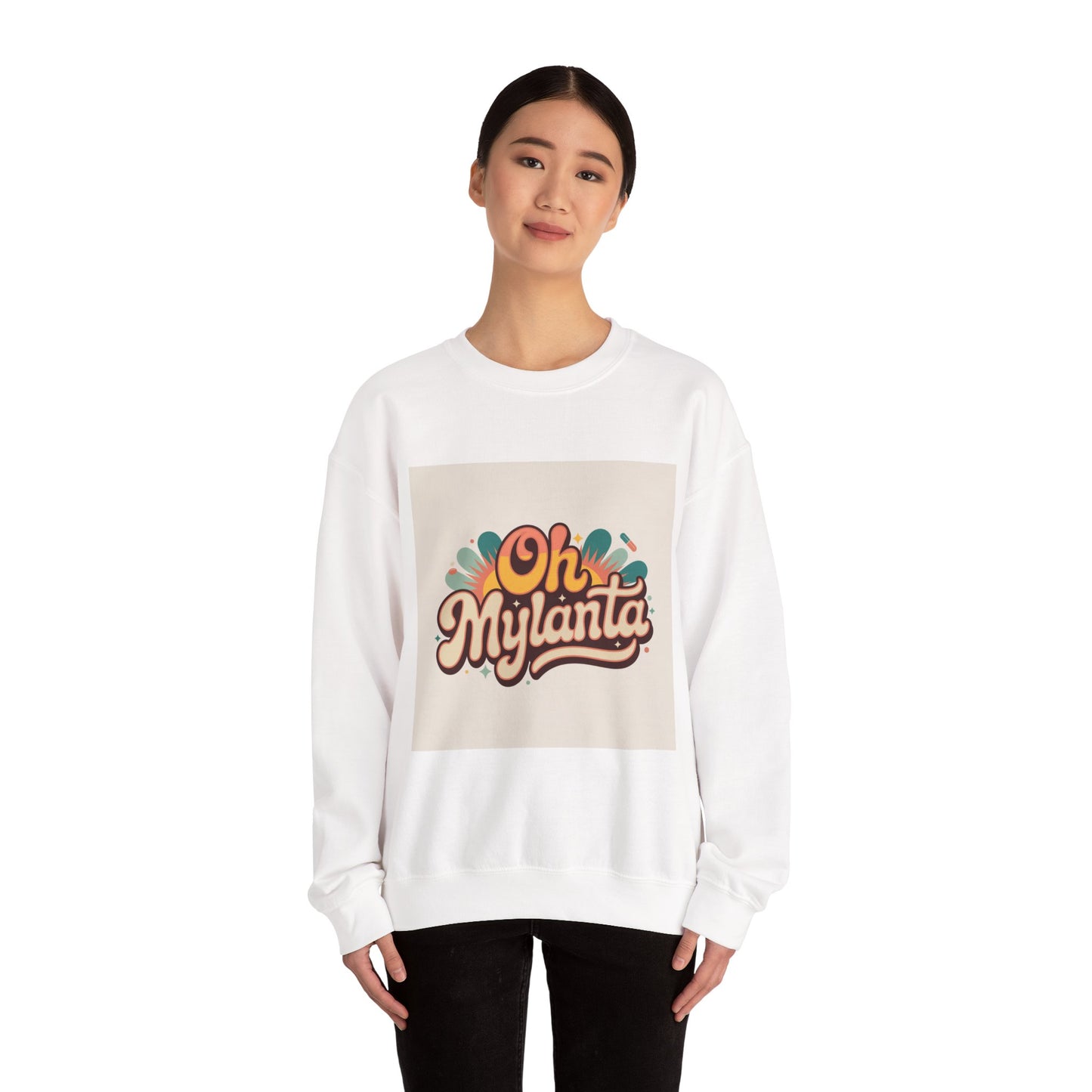 Oh Mylanta Retro Script Crewneck Sweatshirt |