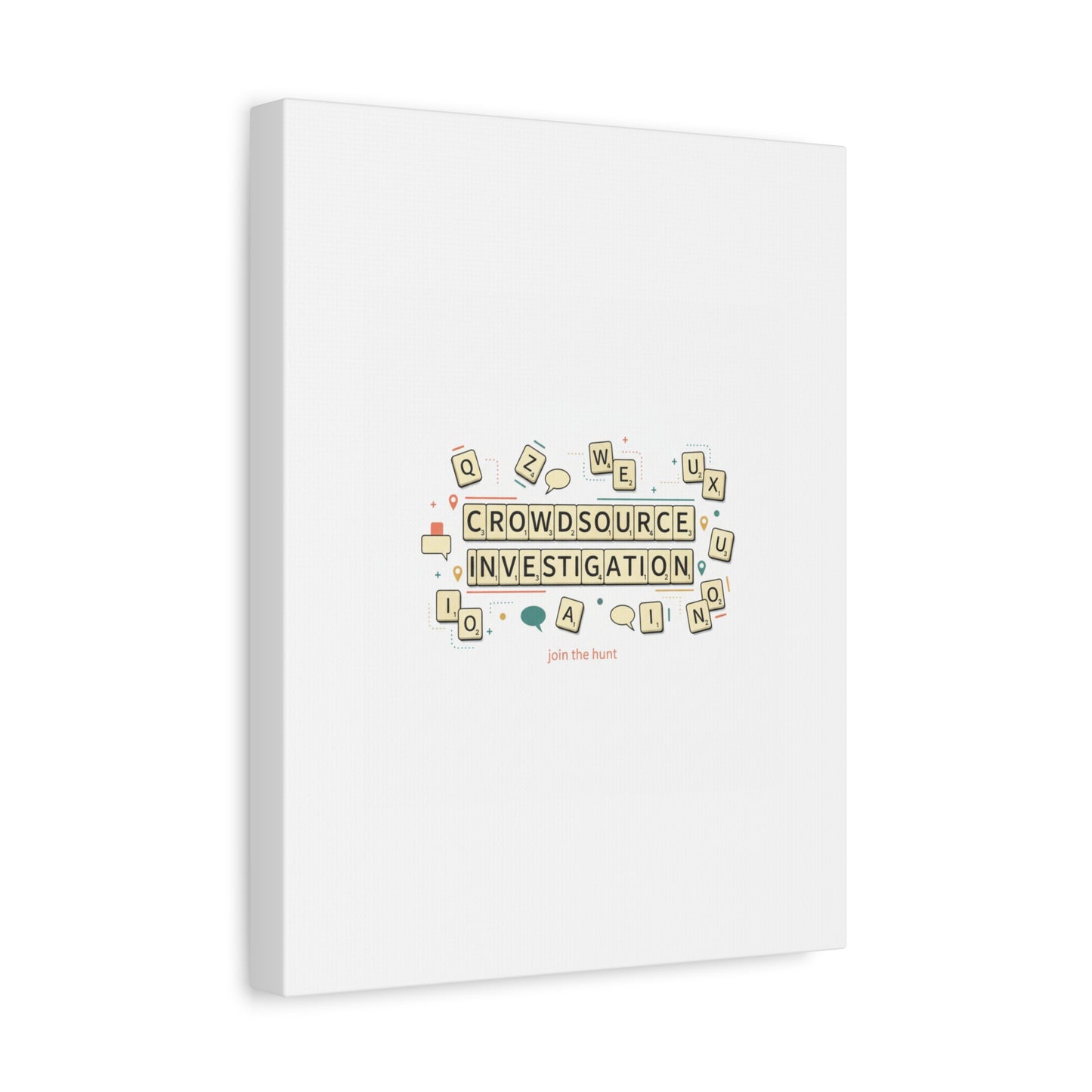 Crowdsource Investigation Canvas | Pixel Art, Gaming UI Wall Art