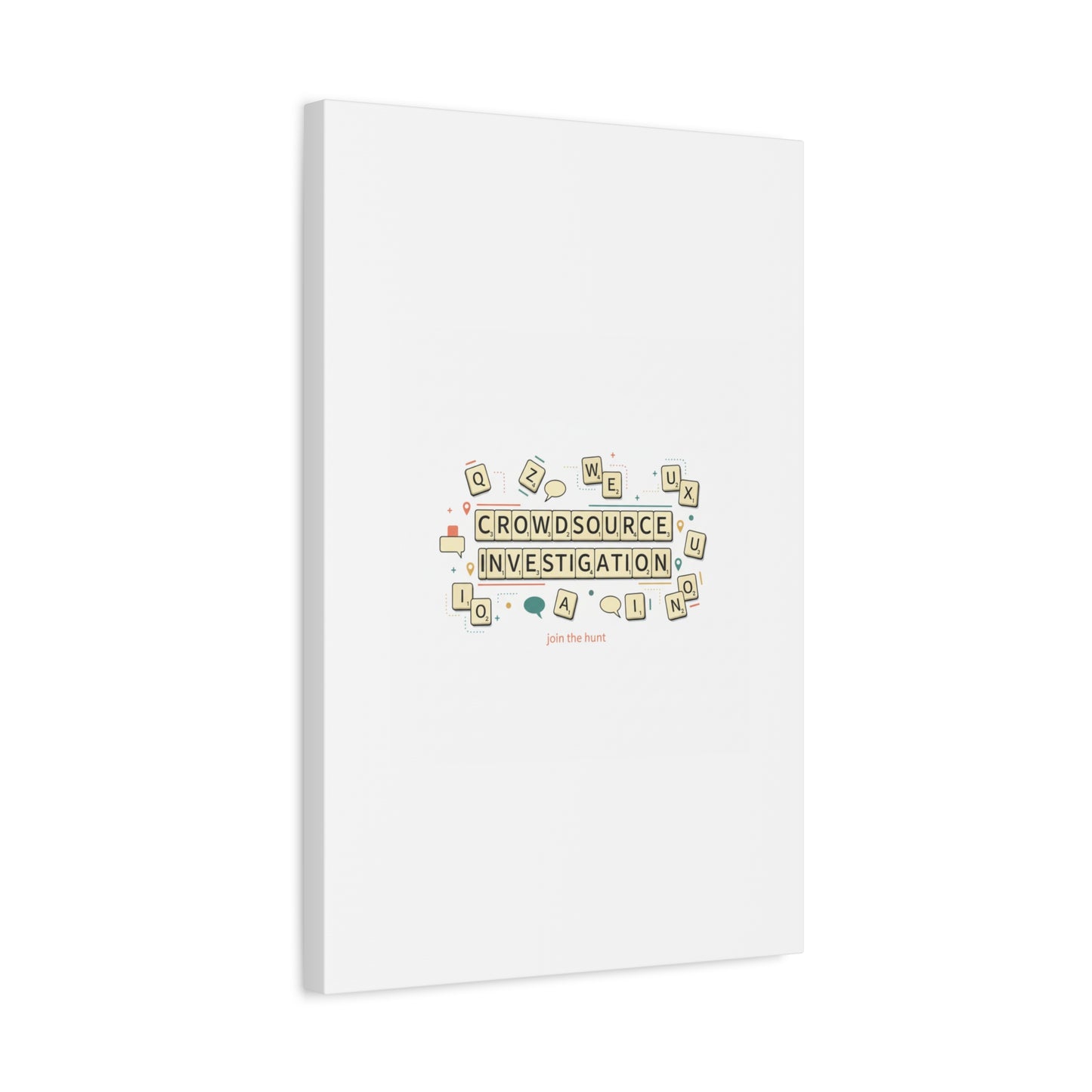 Crowdsource Investigation Canvas | Pixel Art, Gaming UI Wall Art