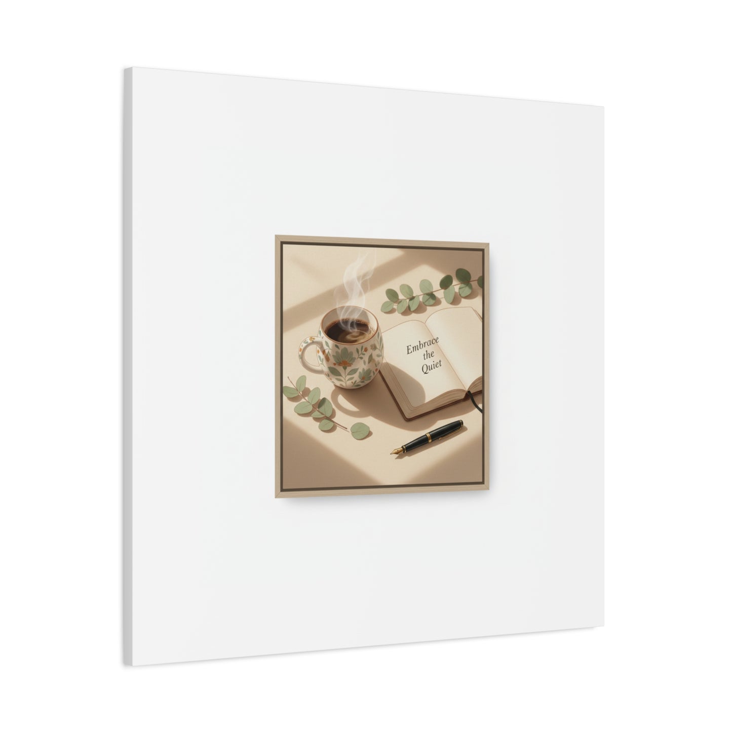embrace the quiet canvas | morning routine art, sunrise decor