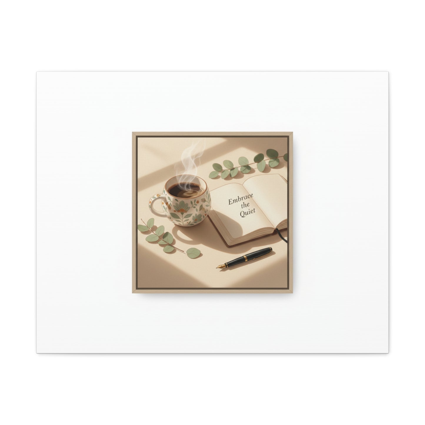 embrace the quiet canvas | morning routine art, sunrise decor