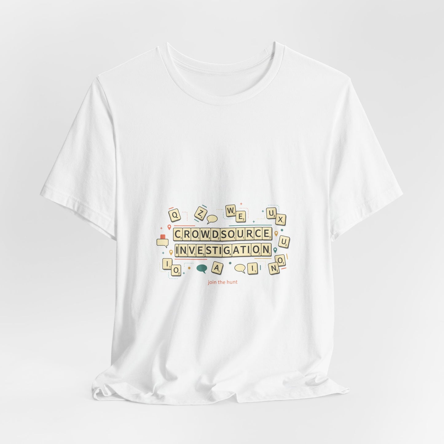 Crowdsource Investigation Tee | pixel art gamer shirt, indie RPG meme
