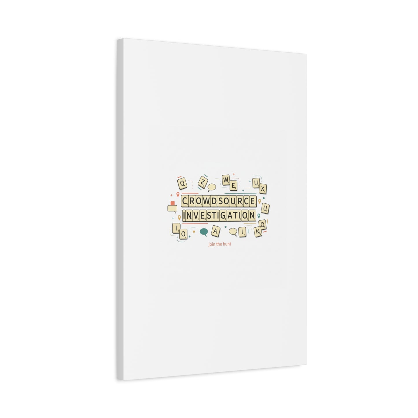Crowdsource Investigation Canvas | Pixel Art, Gaming UI Wall Art