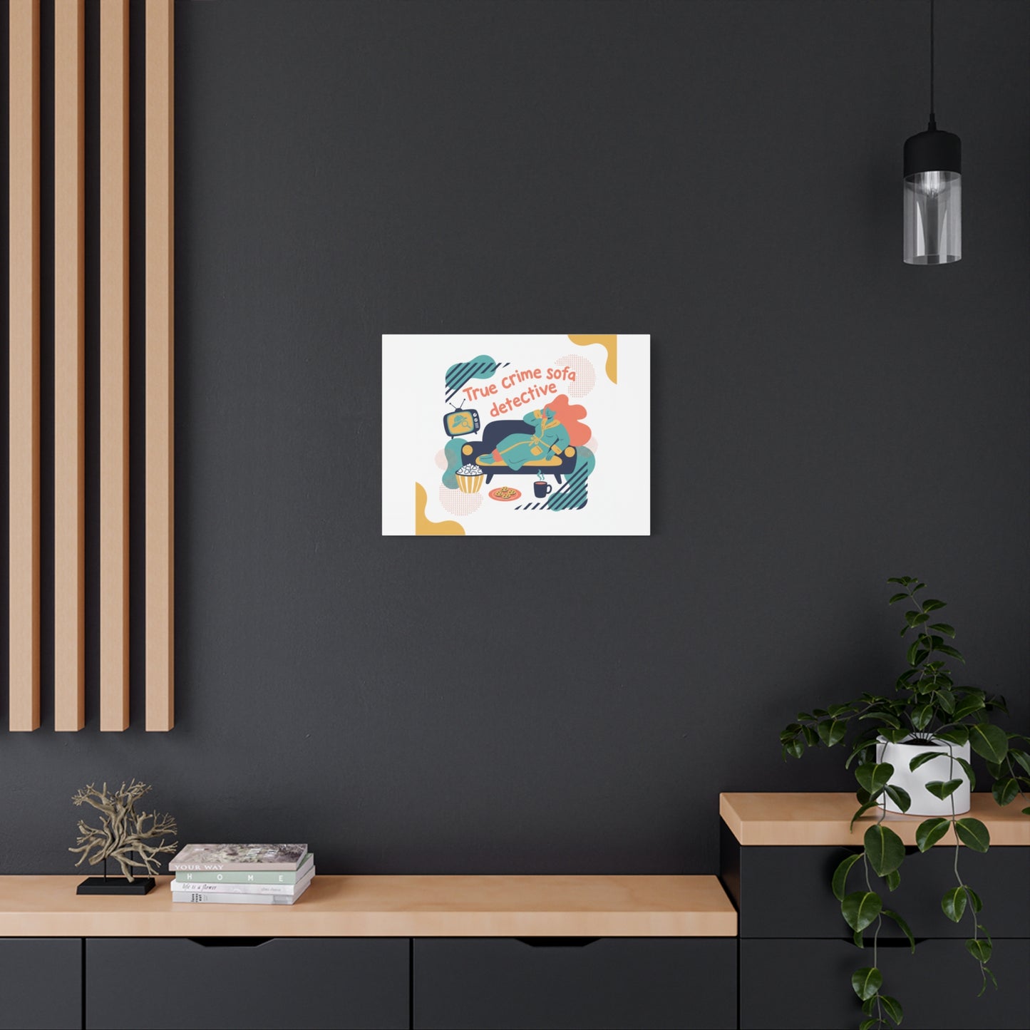 True Crime Sofa Detective Canvas