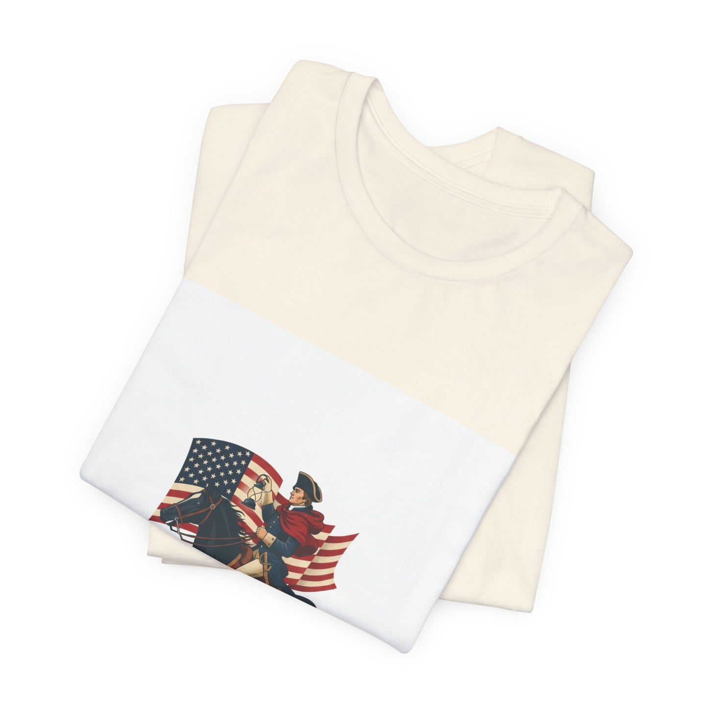 Patriotic Rider Tee | vintage Americana emblem, minimal crest, nature symbols