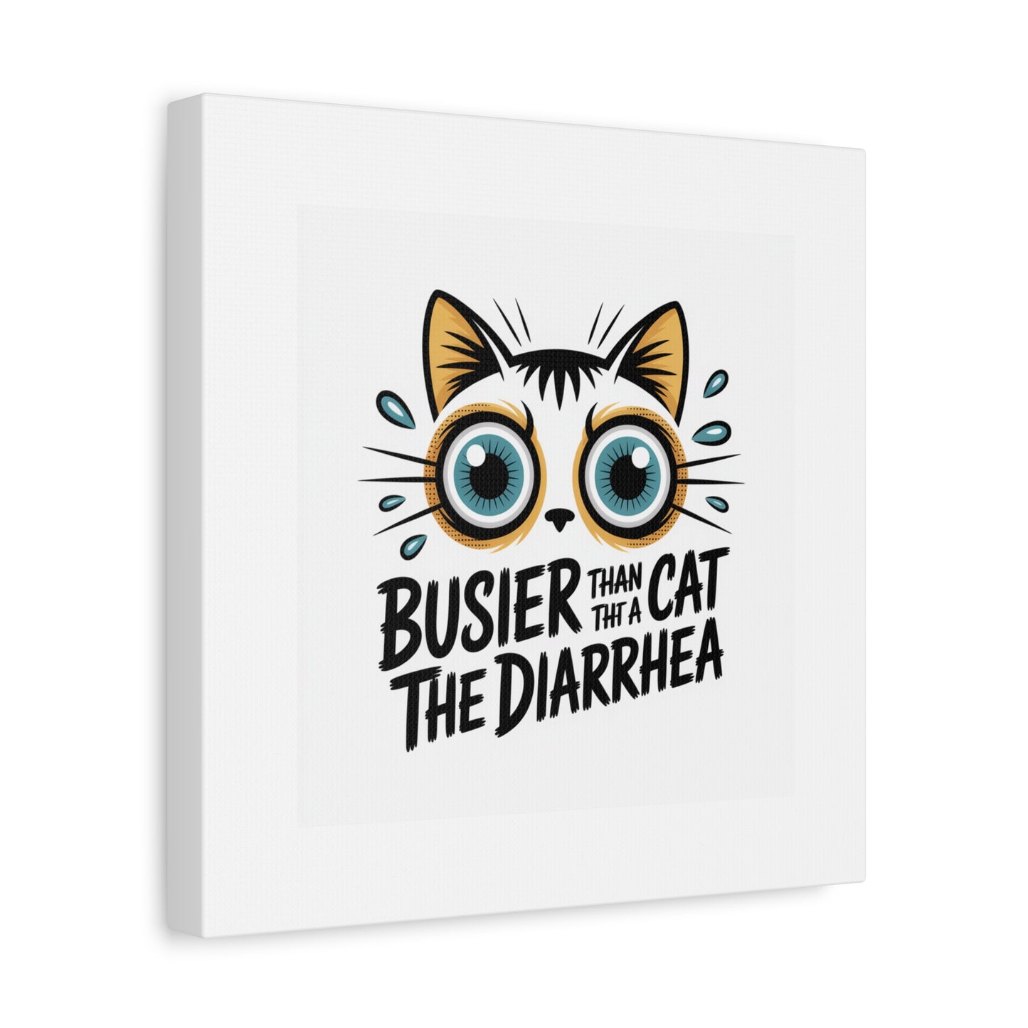 Humorous Cat  Canvas Wall Art