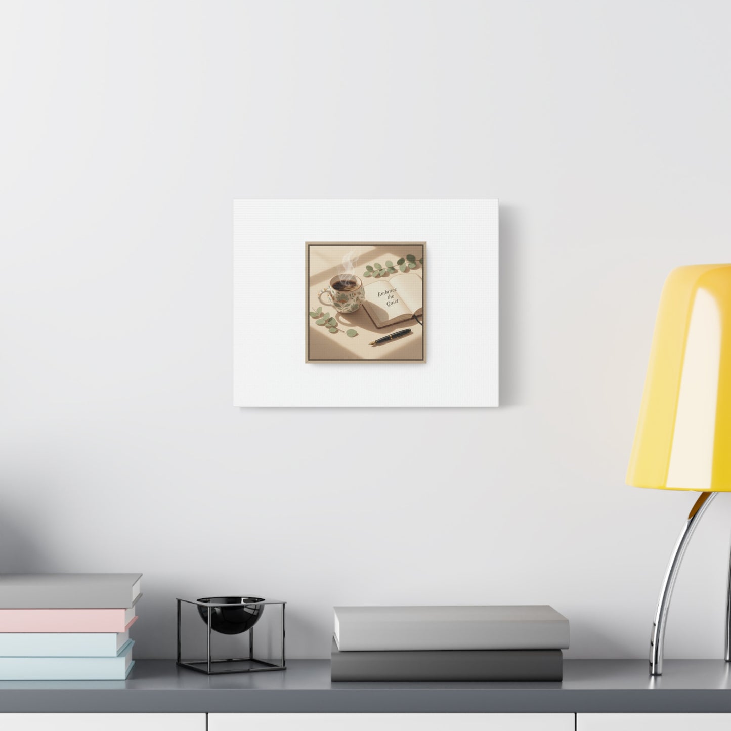 embrace the quiet canvas | morning routine art, sunrise decor