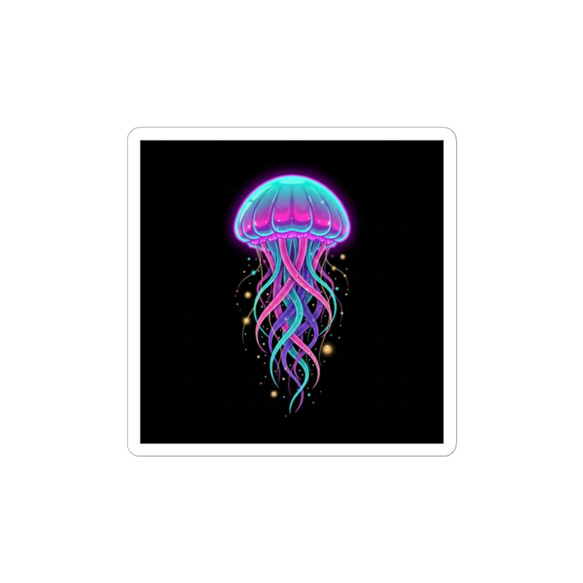 Neon Jellyfish Sticker