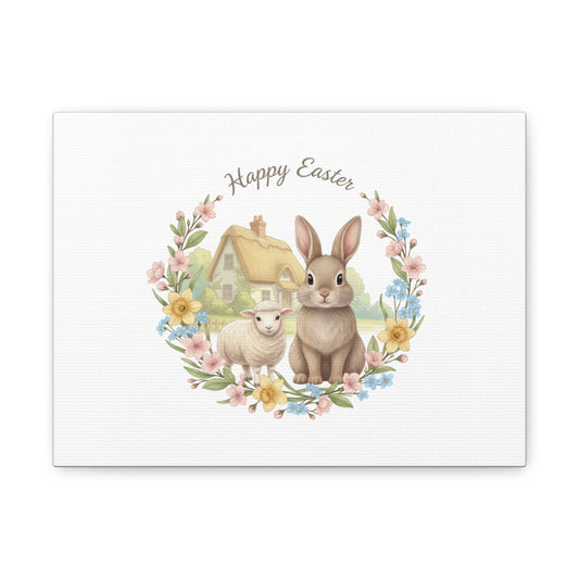 cottagecore winter floral canvas | rustic botanical print