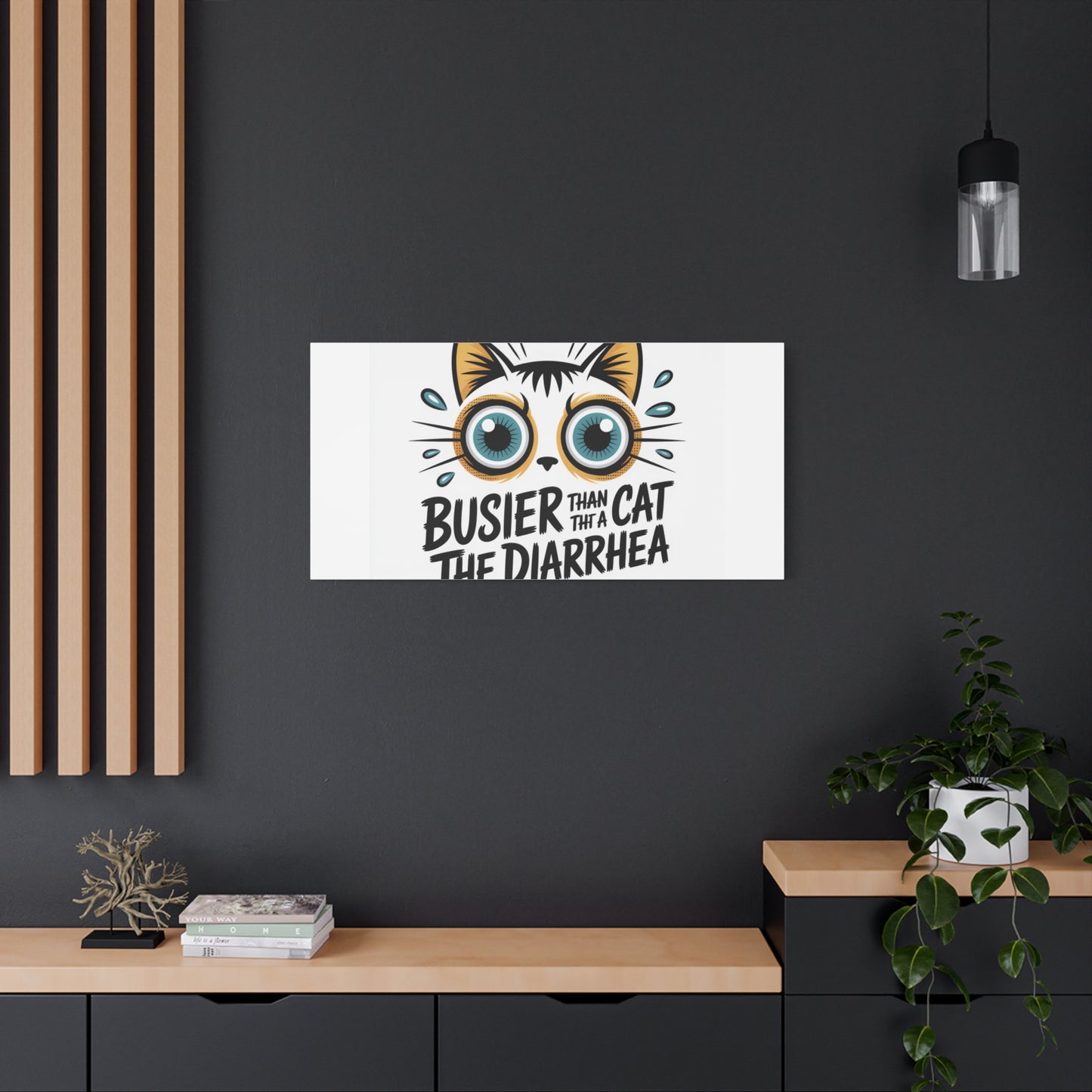 Humorous Cat  Canvas Wall Art