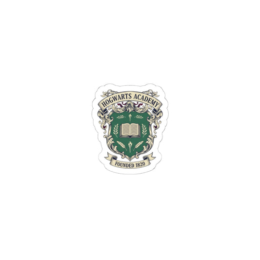 Hogwarts Ivy-Style Crest Kiss-Cut Stickers | Old Money Collegiate Emblem