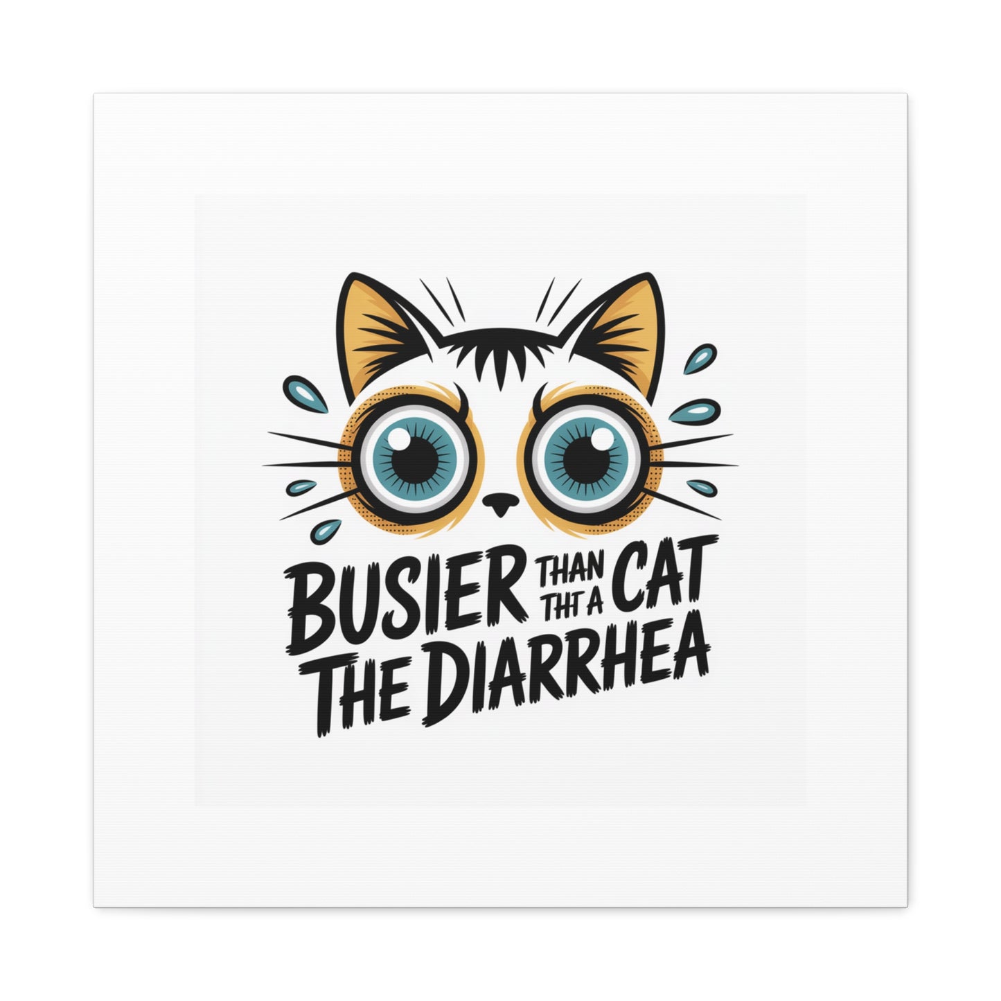 Humorous Cat  Canvas Wall Art