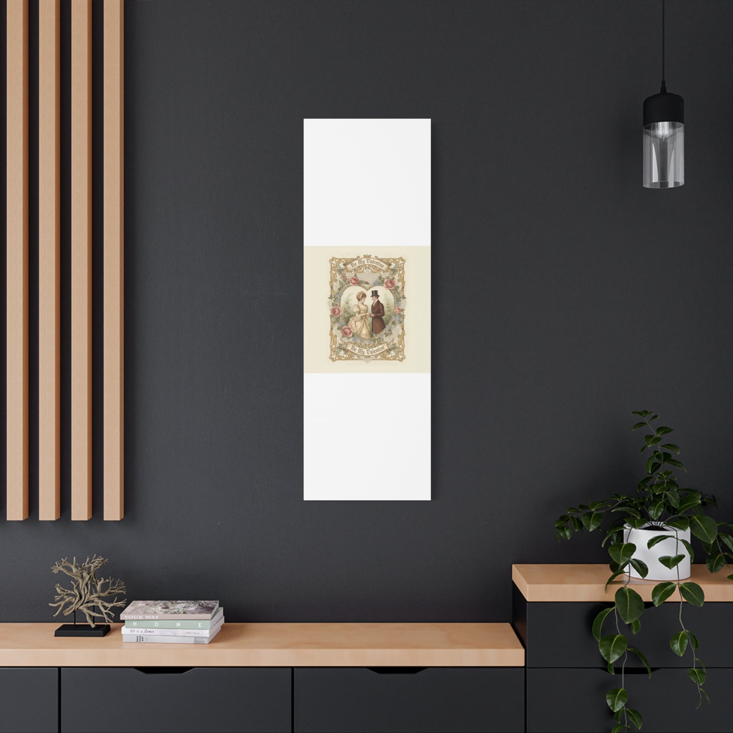 Victorian Valentine Print Canvas | Retro Americana, Vintage Romance