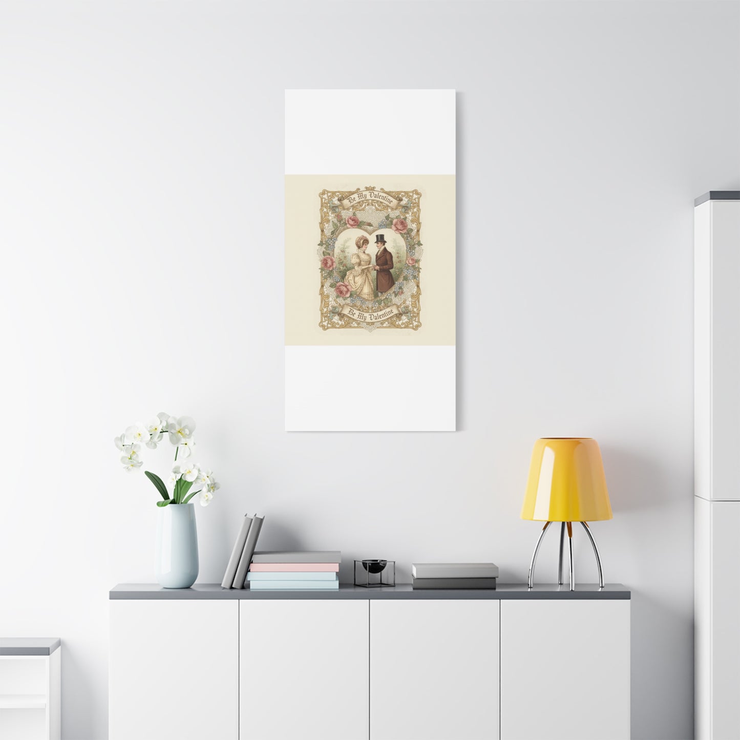 Victorian Valentine Print Canvas | Retro Americana, Vintage Romance