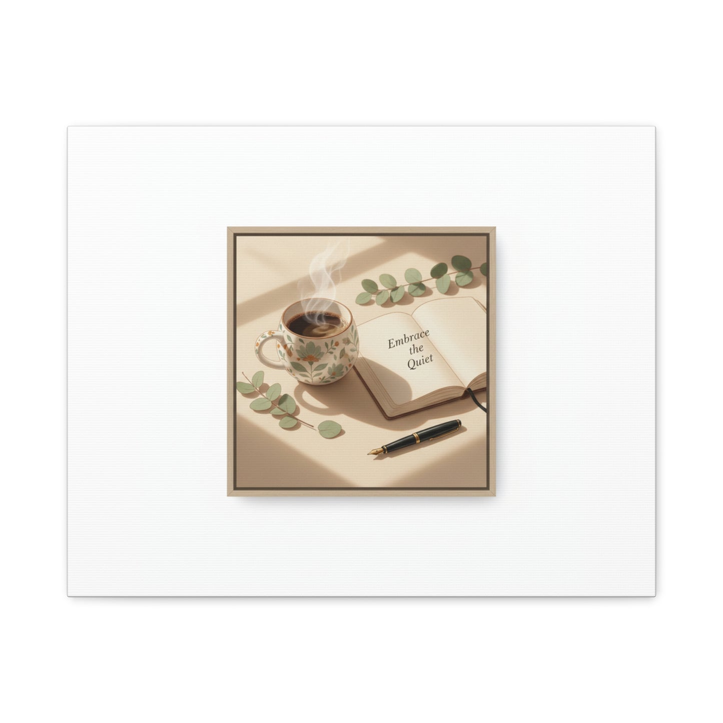 embrace the quiet canvas | morning routine art, sunrise decor