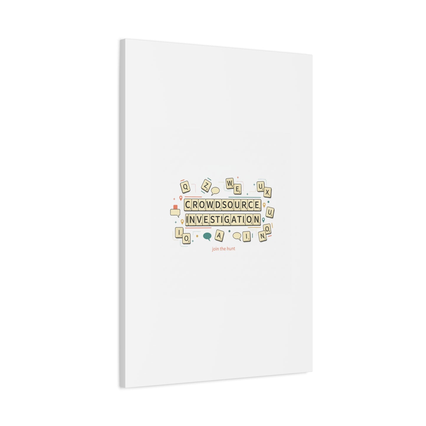 Crowdsource Investigation Canvas | Pixel Art, Gaming UI Wall Art