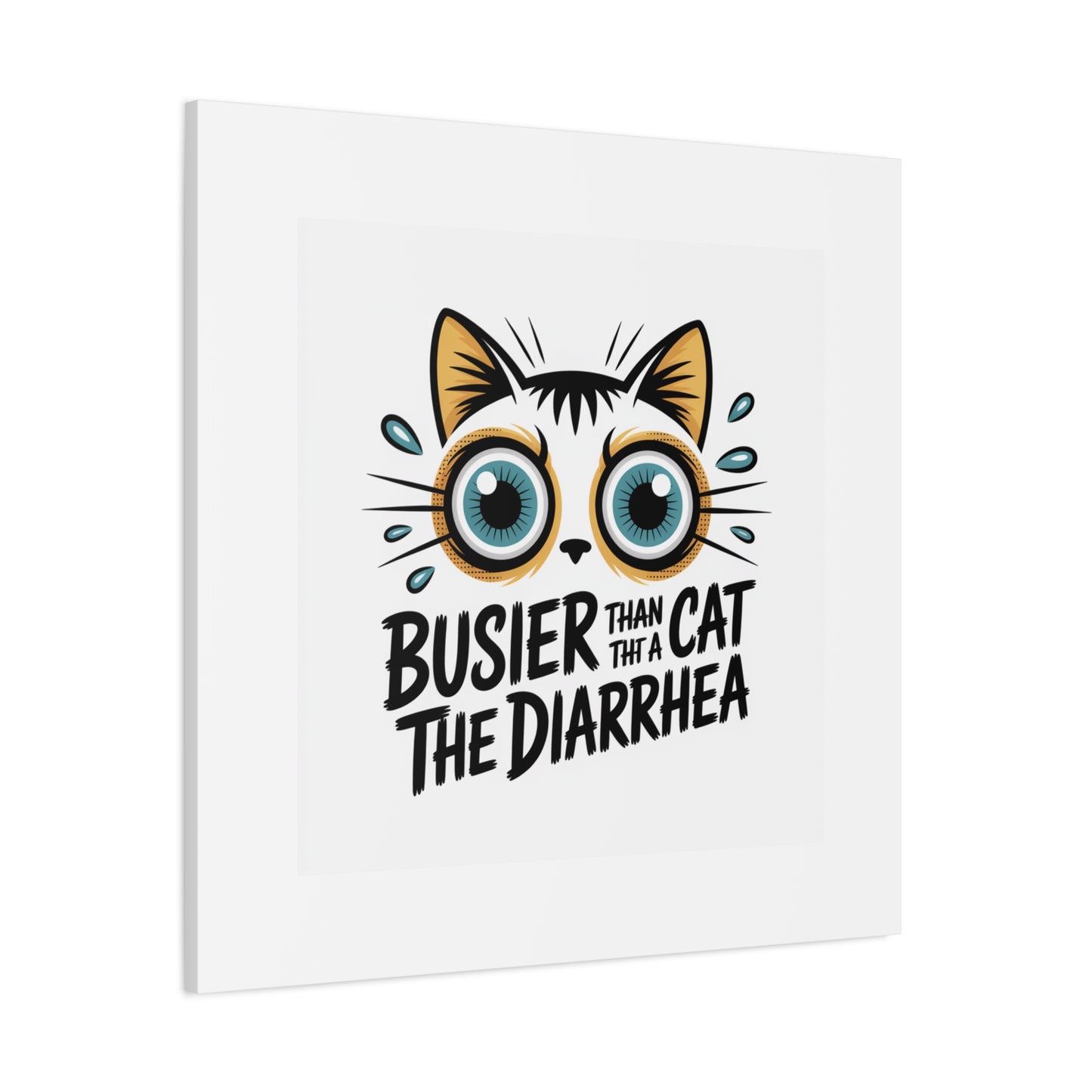 Humorous Cat  Canvas Wall Art