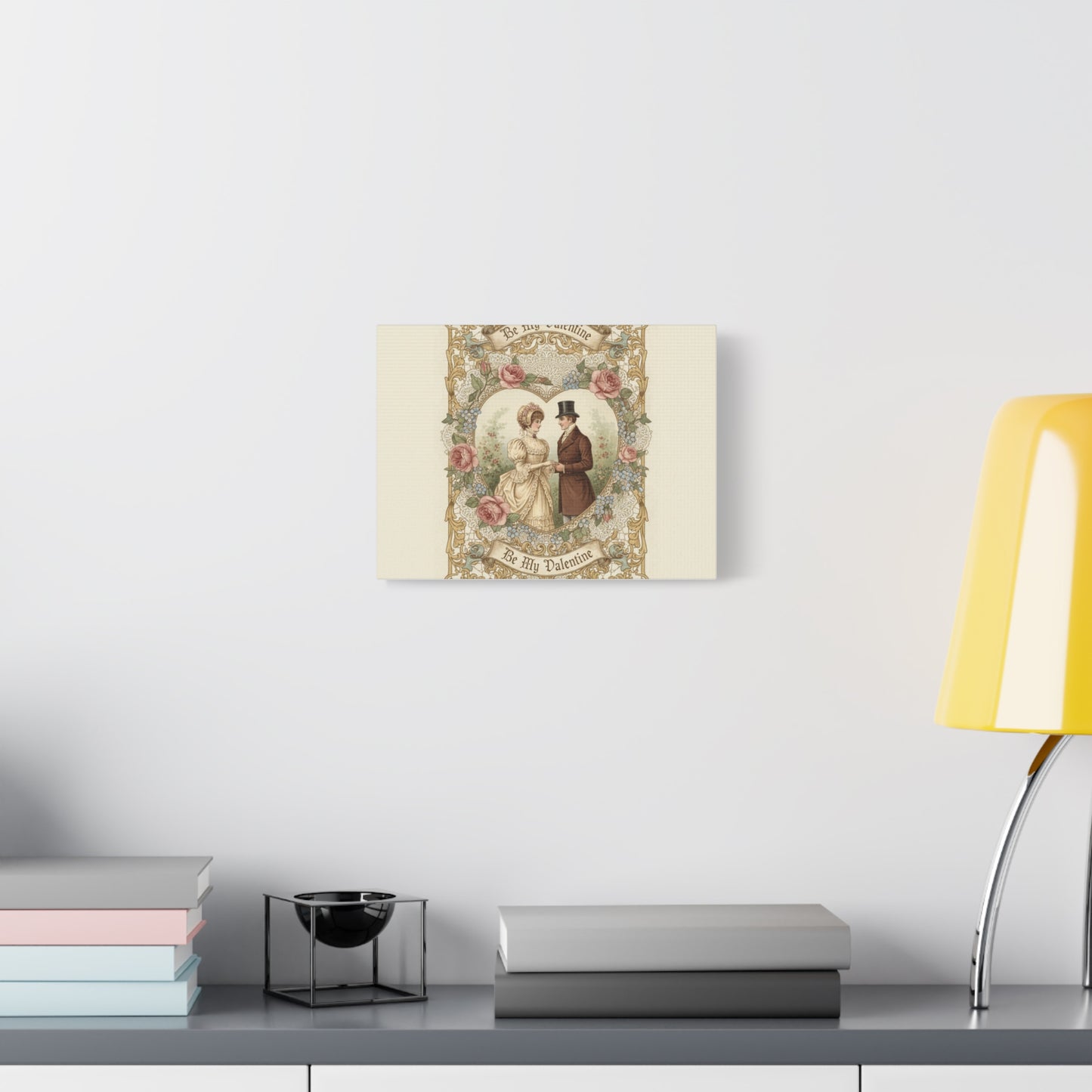 Victorian Valentine Print Canvas | Retro Americana, Vintage Romance