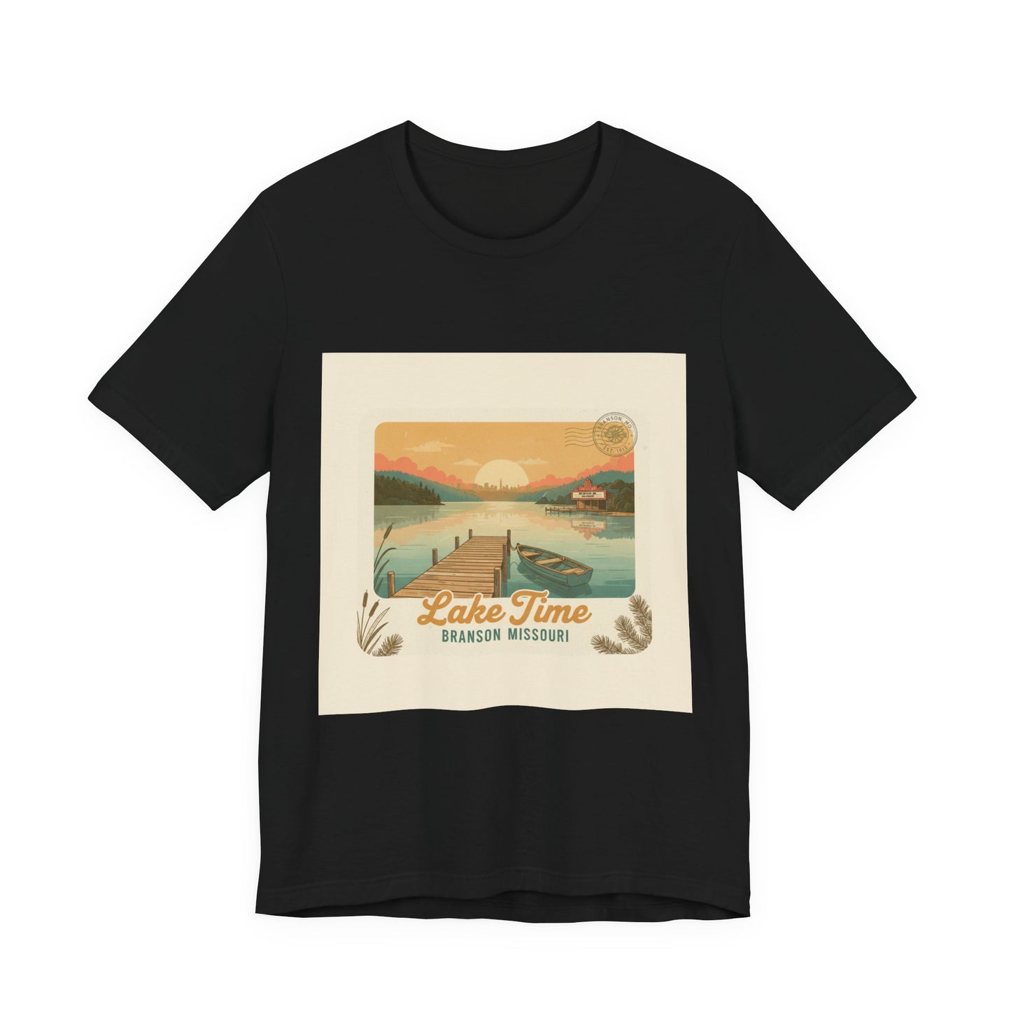 Lake Time Vintage Postcard  Tee