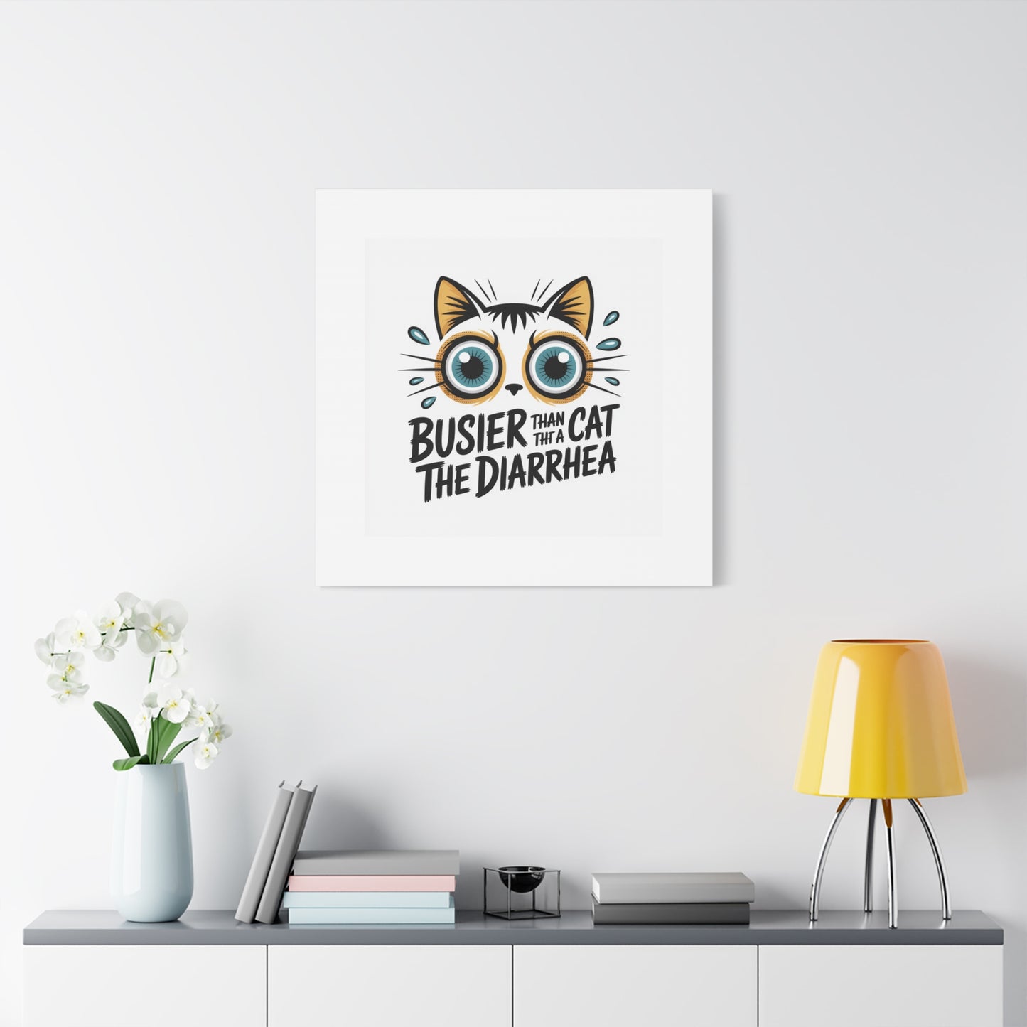 Humorous Cat  Canvas Wall Art