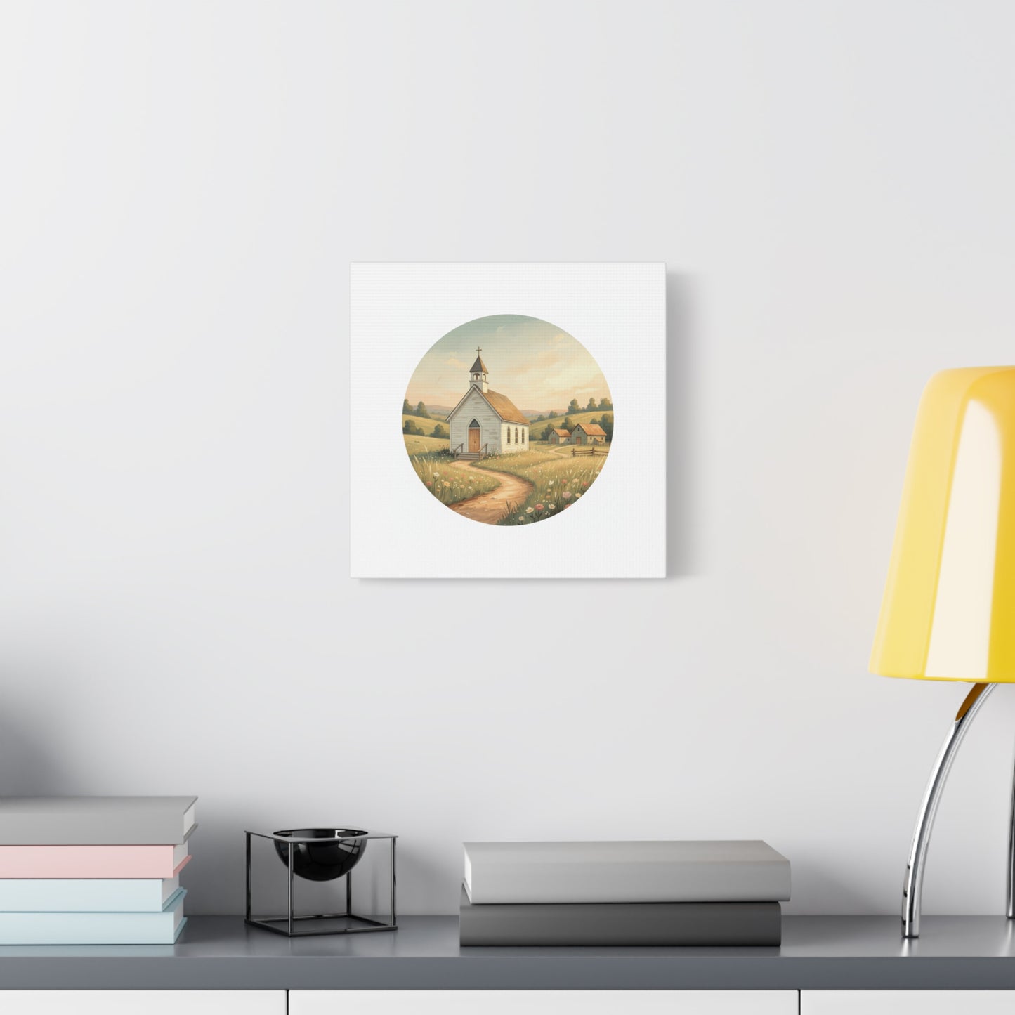 Country Church Matte Canvas, Stretched, 1.25"