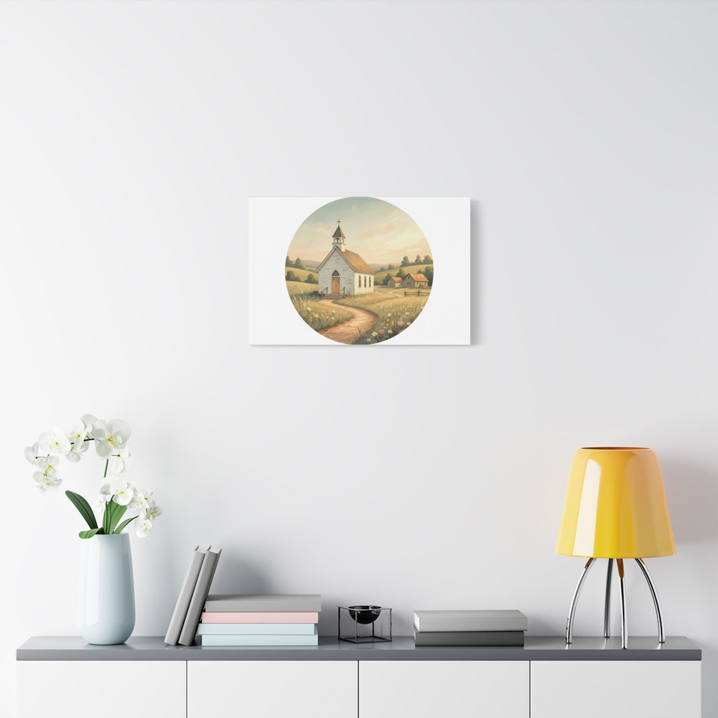 Country Church Matte Canvas, Stretched, 1.25"